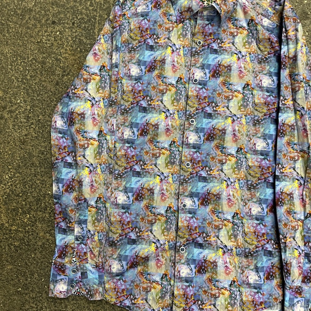 Robert Graham Multicolored Button Down Long Sleev… - image 2